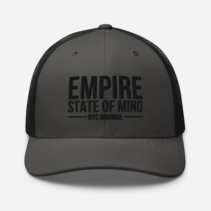 Empire State of Mind New York City  Embroidered Trucker Cap Classic Mesh-Back Hat NYC Gift Idea