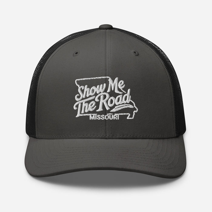 Show Me The Road Missouri Trucker Cap - Classic Mesh-Back Hat Missouri Hat Womens Hat Mens Hat Travel State Hat