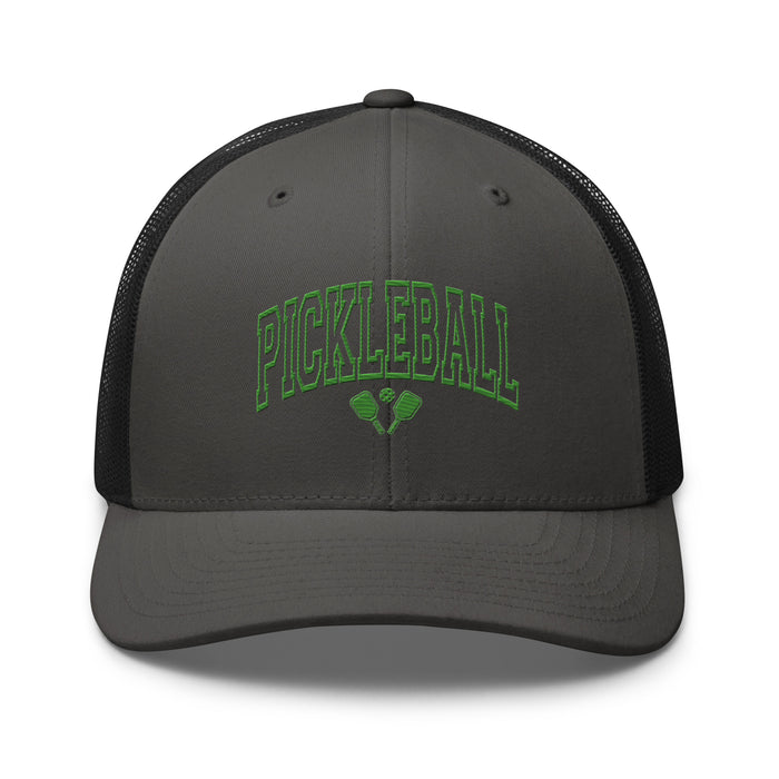 Pickleball Embroidered Trucker Cap Classic Six-Panel Mesh Back Hat Pickleball Hat Sports Hat Mens Hat Womens Hat