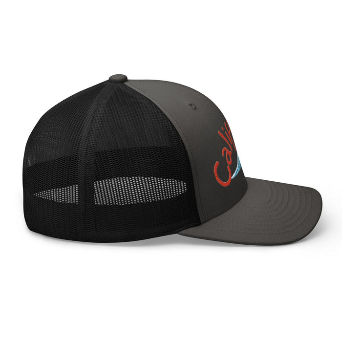 California Embroidered Mid Profile Mesh Back Trucker cap