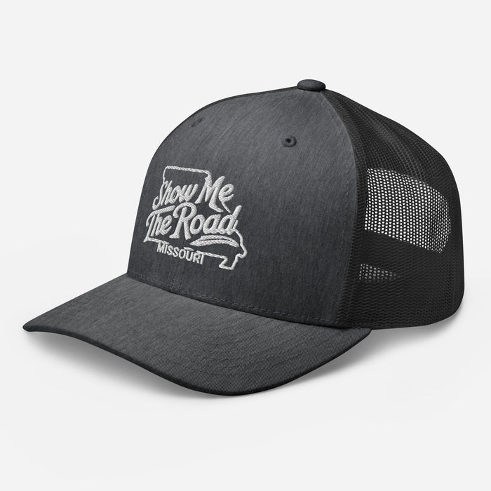 Show Me The Road Missouri Trucker Cap - Classic Mesh-Back Hat Missouri Hat Womens Hat Mens Hat Travel State Hat