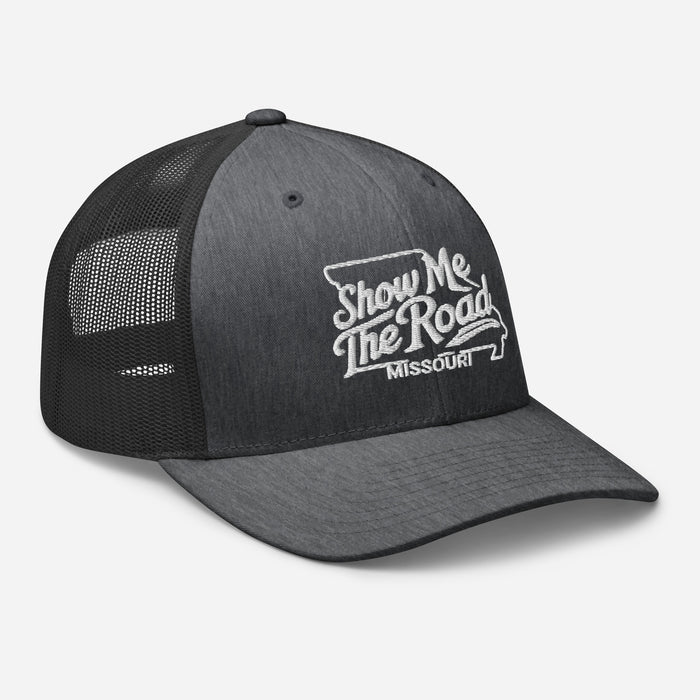 Show Me The Road Missouri Trucker Cap - Classic Mesh-Back Hat Missouri Hat Womens Hat Mens Hat Travel State Hat