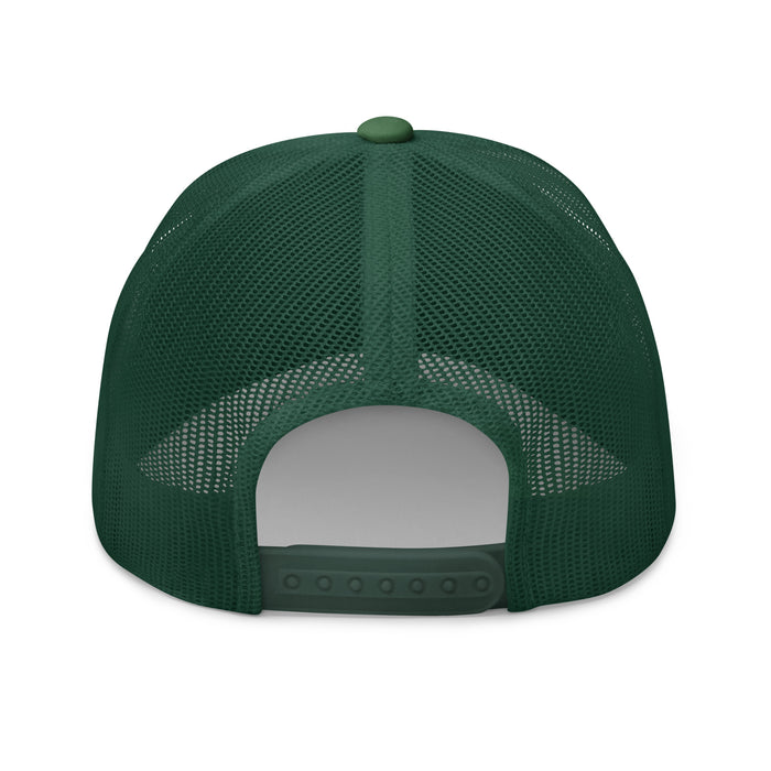 Nature Botanical Embroidered Leaf Trucker Cap: Comfortable & Classic Mesh Back Great Gift Idea