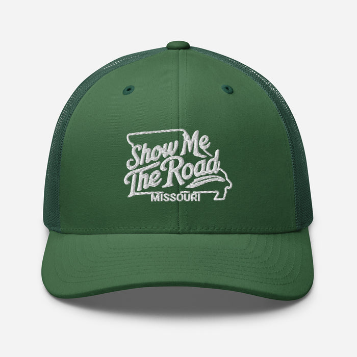 Show Me The Road Missouri Trucker Cap - Classic Mesh-Back Hat Missouri Hat Womens Hat Mens Hat Travel State Hat