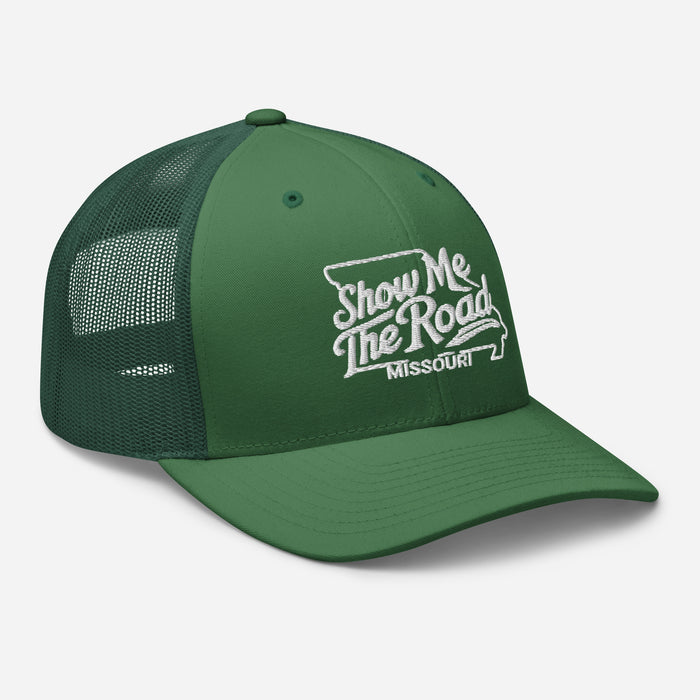 Show Me The Road Missouri Trucker Cap - Classic Mesh-Back Hat Missouri Hat Womens Hat Mens Hat Travel State Hat