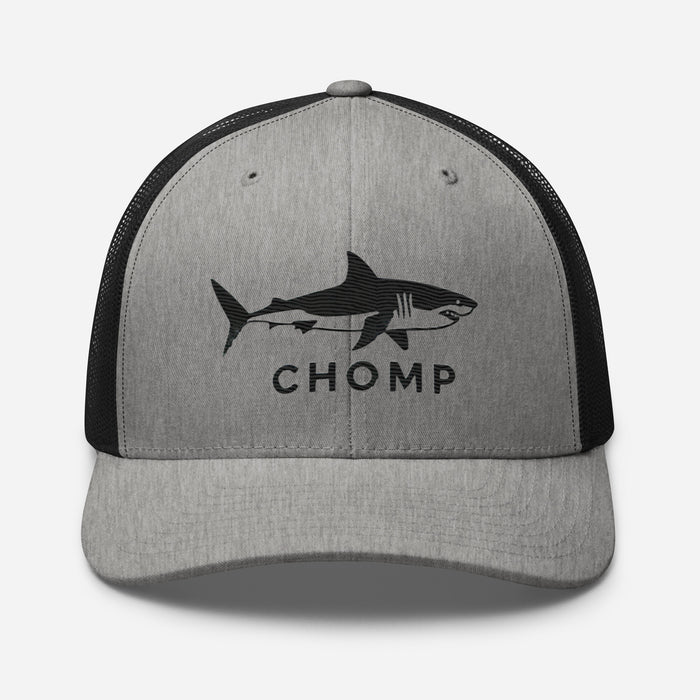 Embroidered Shark Mesh Back Trucker Cap