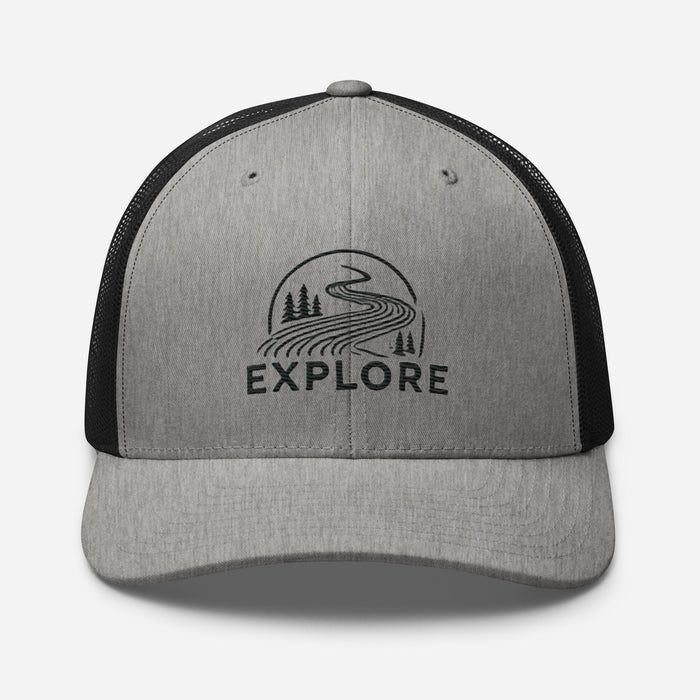 Get Out and Explore More Embroidered Great Outdoors Trucker Cap Camping Hiking Wildlife Adventure