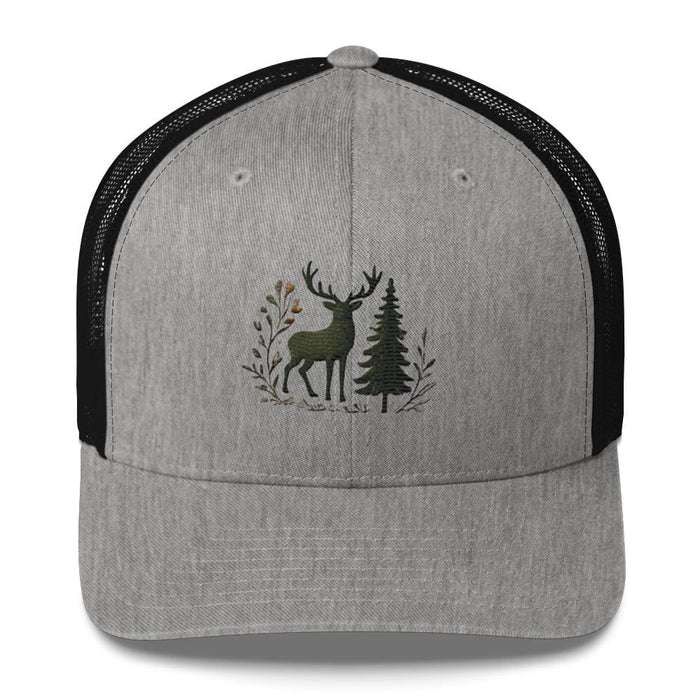 Embroidered Wildlife Deer Trucker Cap Nature Inspired Great Gift Idea Holiday Christmas Wildlife