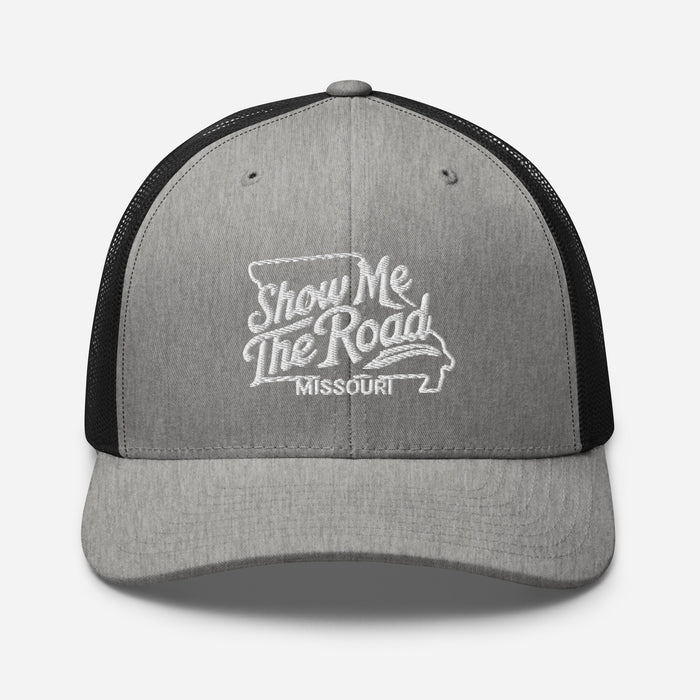 Show Me The Road Missouri Trucker Cap - Classic Mesh-Back Hat Missouri Hat Womens Hat Mens Hat Travel State Hat