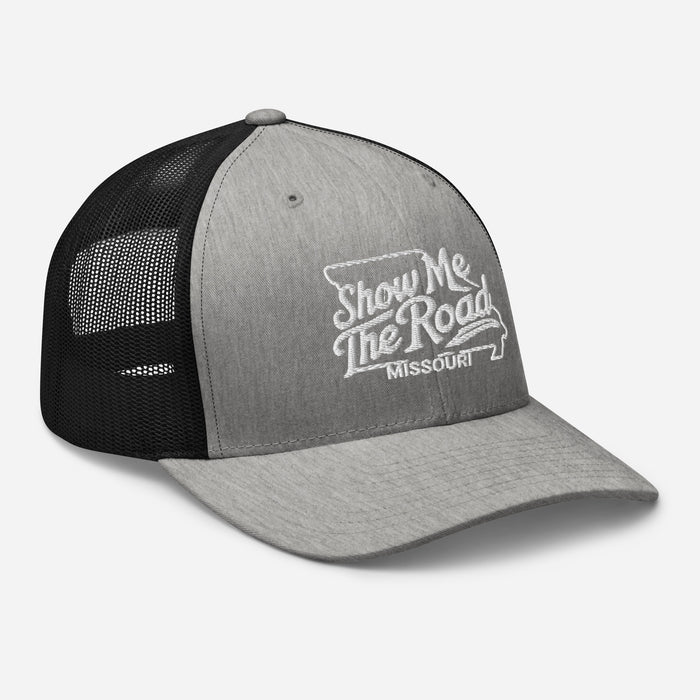 Show Me The Road Missouri Trucker Cap - Classic Mesh-Back Hat Missouri Hat Womens Hat Mens Hat Travel State Hat