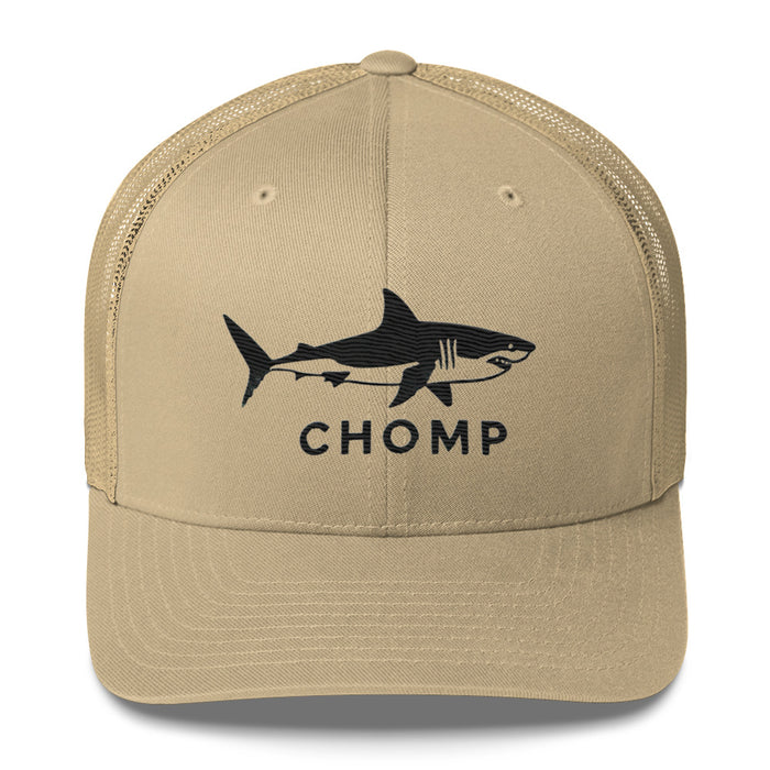 Embroidered Shark Mesh Back Trucker Cap