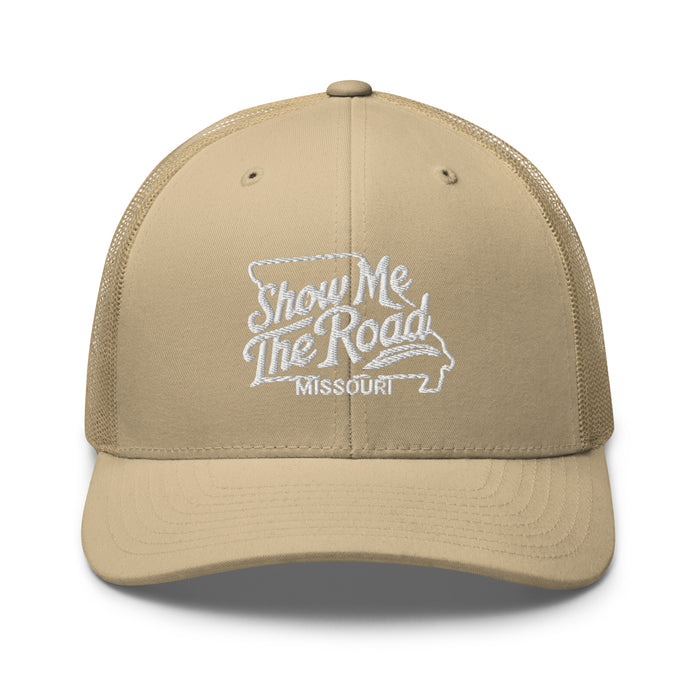 Show Me The Road Missouri Trucker Cap - Classic Mesh-Back Hat Missouri Hat Womens Hat Mens Hat Travel State Hat