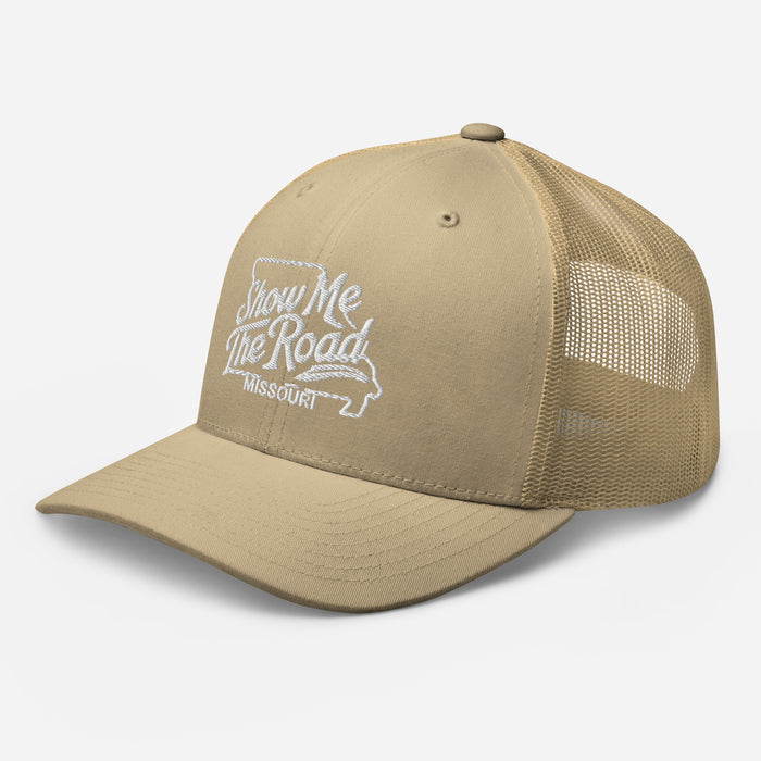 Show Me The Road Missouri Trucker Cap - Classic Mesh-Back Hat Missouri Hat Womens Hat Mens Hat Travel State Hat