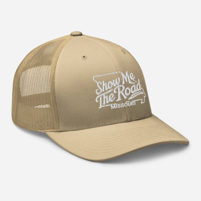 Show Me The Road Missouri Trucker Cap - Classic Mesh-Back Hat Missouri Hat Womens Hat Mens Hat Travel State Hat