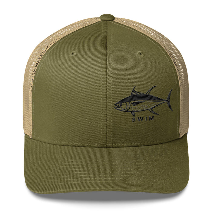 Yellowfin Tuna EmbroideredTrucker Cap