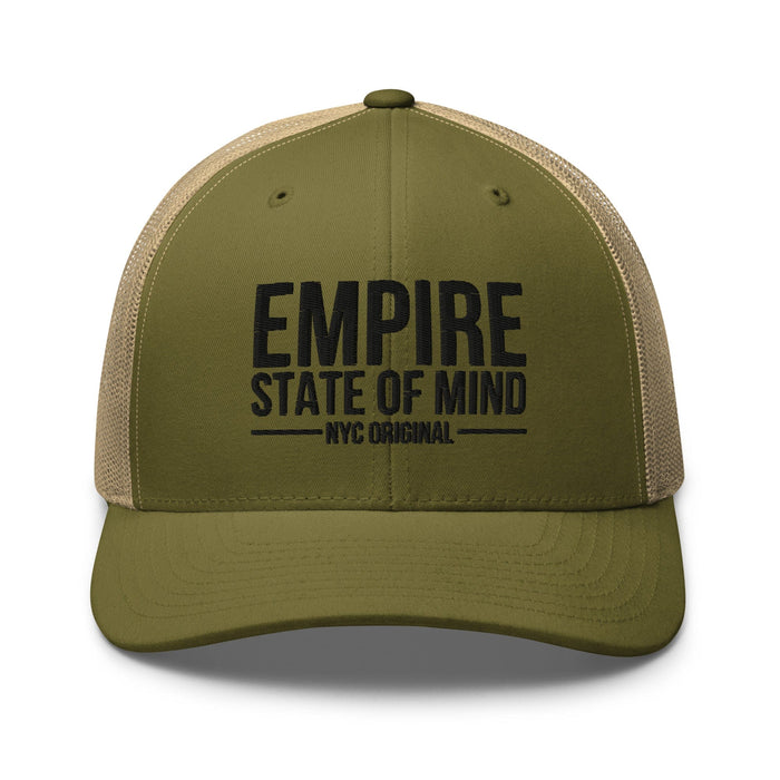 Empire State of Mind New York City  Embroidered Trucker Cap Classic Mesh-Back Hat NYC Gift Idea