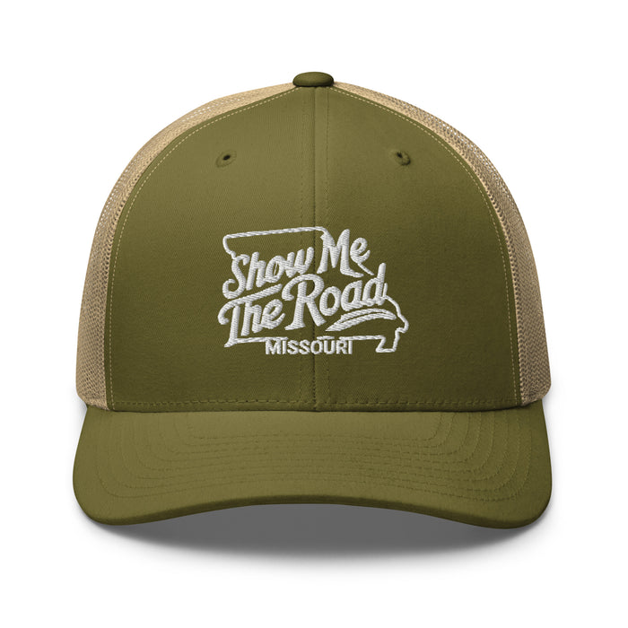 Show Me The Road Missouri Trucker Cap - Classic Mesh-Back Hat Missouri Hat Womens Hat Mens Hat Travel State Hat