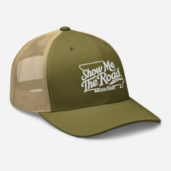 Show Me The Road Missouri Trucker Cap - Classic Mesh-Back Hat Missouri Hat Womens Hat Mens Hat Travel State Hat