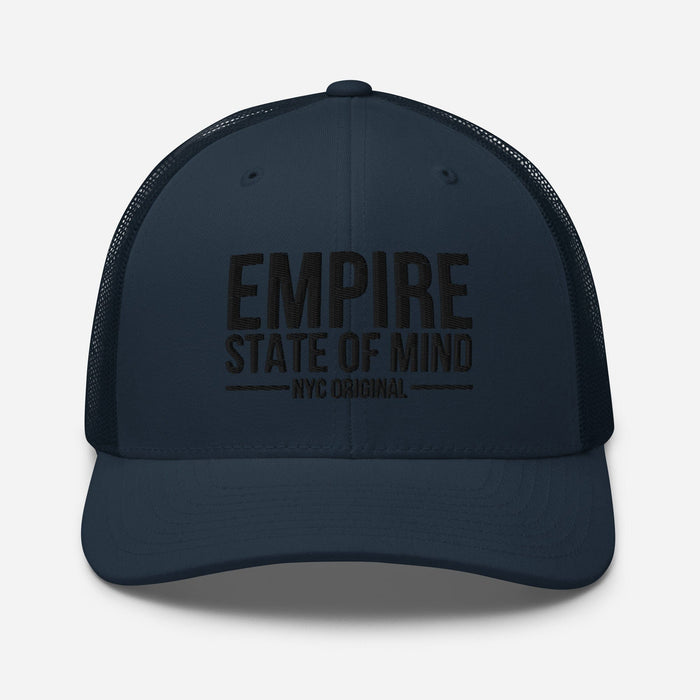 Empire State of Mind New York City  Embroidered Trucker Cap Classic Mesh-Back Hat NYC Gift Idea