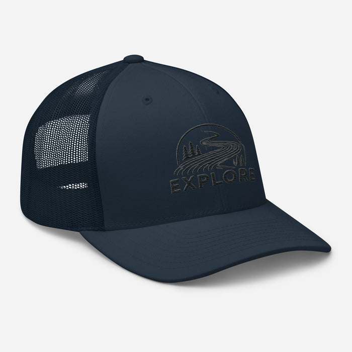 Get Out and Explore More Embroidered Great Outdoors Trucker Cap Camping Hiking Wildlife Adventure