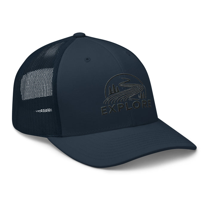 Get Out and Explore More Embroidered Great Outdoors Trucker Cap Camping Hiking Wildlife Adventure