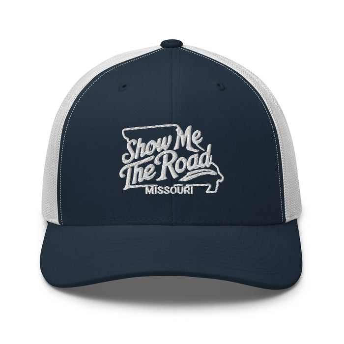 Show Me The Road Missouri Trucker Cap - Classic Mesh-Back Hat Missouri Hat Womens Hat Mens Hat Travel State Hat