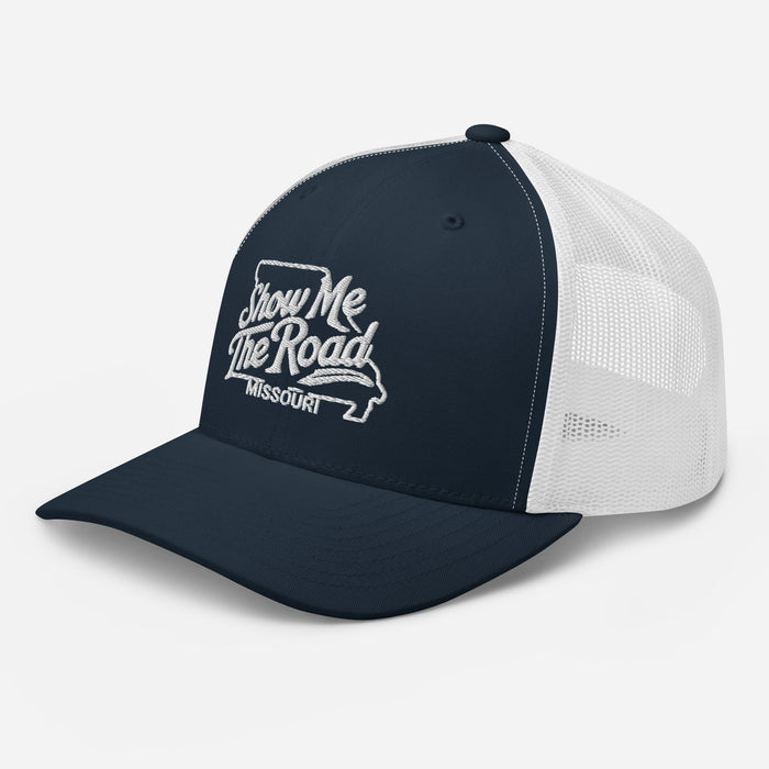 Show Me The Road Missouri Trucker Cap - Classic Mesh-Back Hat Missouri Hat Womens Hat Mens Hat Travel State Hat