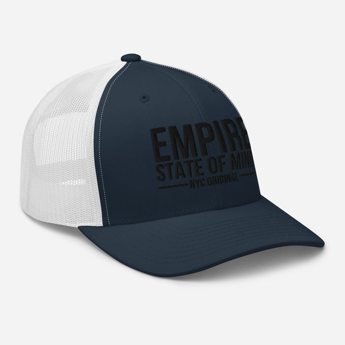 Empire State of Mind New York City  Embroidered Trucker Cap Classic Mesh-Back Hat NYC Gift Idea