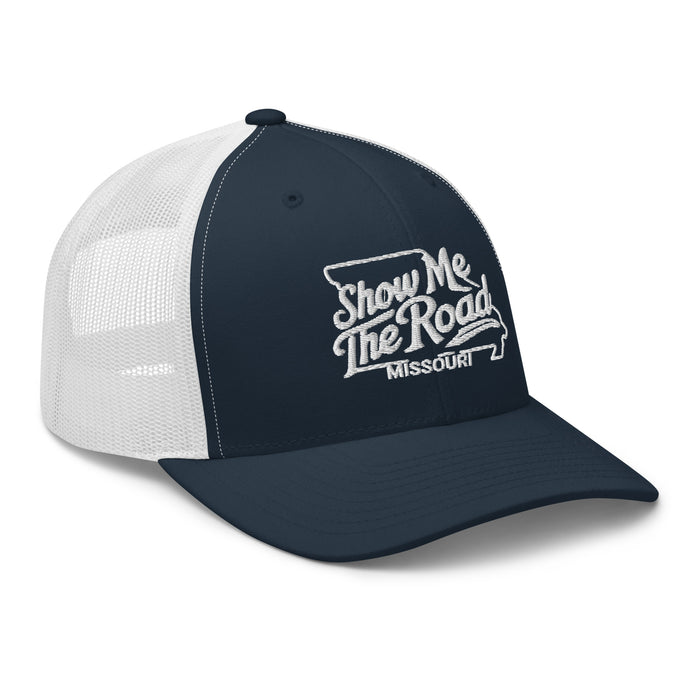 Show Me The Road Missouri Trucker Cap - Classic Mesh-Back Hat Missouri Hat Womens Hat Mens Hat Travel State Hat