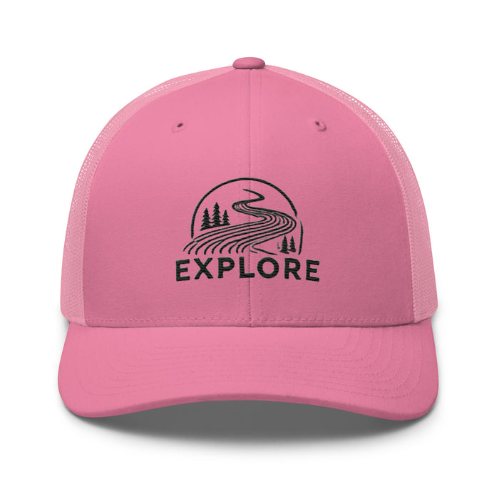 Get Out and Explore More Embroidered Great Outdoors Trucker Cap Camping Hiking Wildlife Adventure