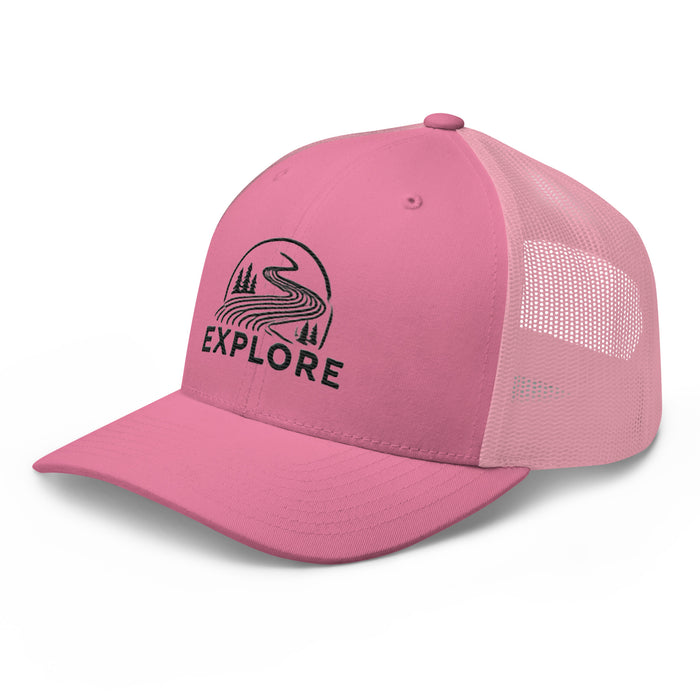 Get Out and Explore More Embroidered Great Outdoors Trucker Cap Camping Hiking Wildlife Adventure