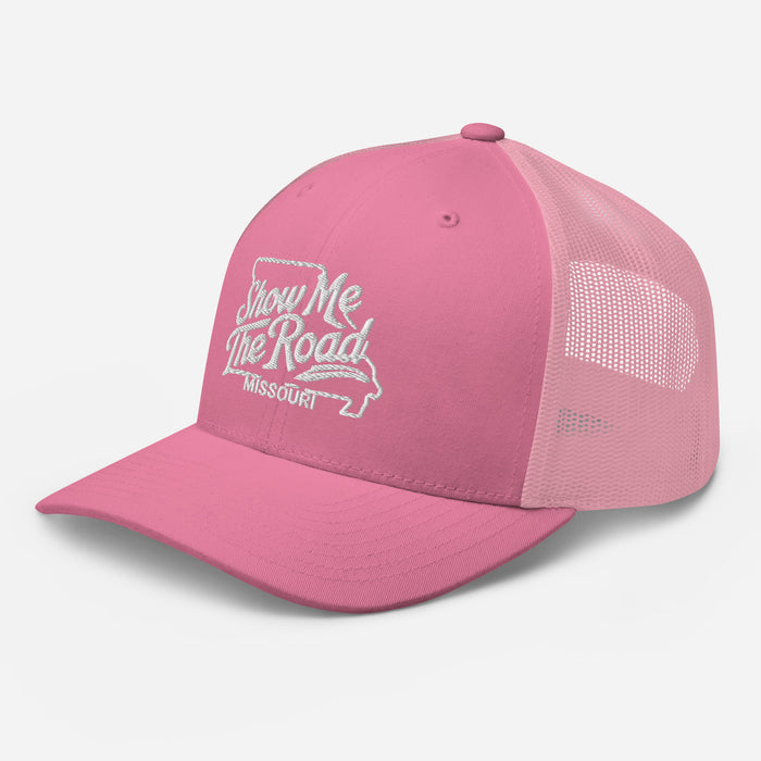 Show Me The Road Missouri Trucker Cap - Classic Mesh-Back Hat Missouri Hat Womens Hat Mens Hat Travel State Hat