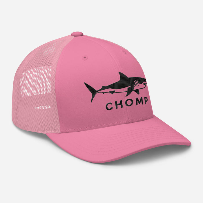 Embroidered Shark Mesh Back Trucker Cap