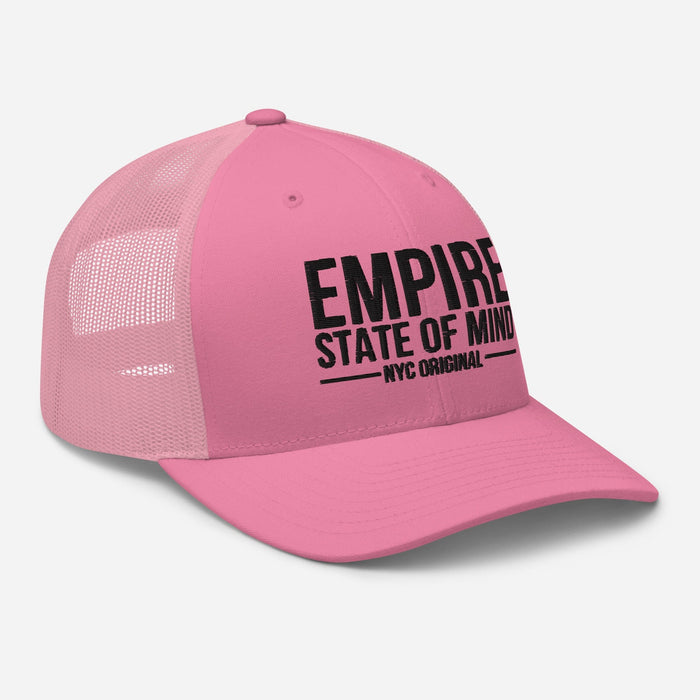 Empire State of Mind New York City  Embroidered Trucker Cap Classic Mesh-Back Hat NYC Gift Idea