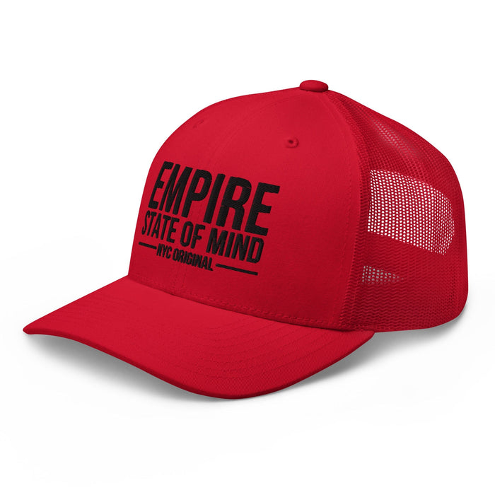 Empire State of Mind New York City  Embroidered Trucker Cap Classic Mesh-Back Hat NYC Gift Idea