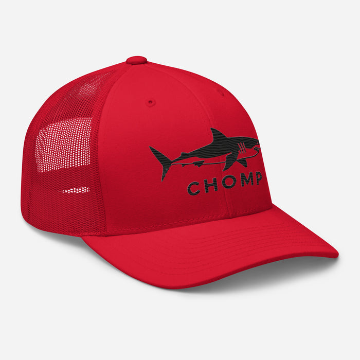 Embroidered Shark Mesh Back Trucker Cap