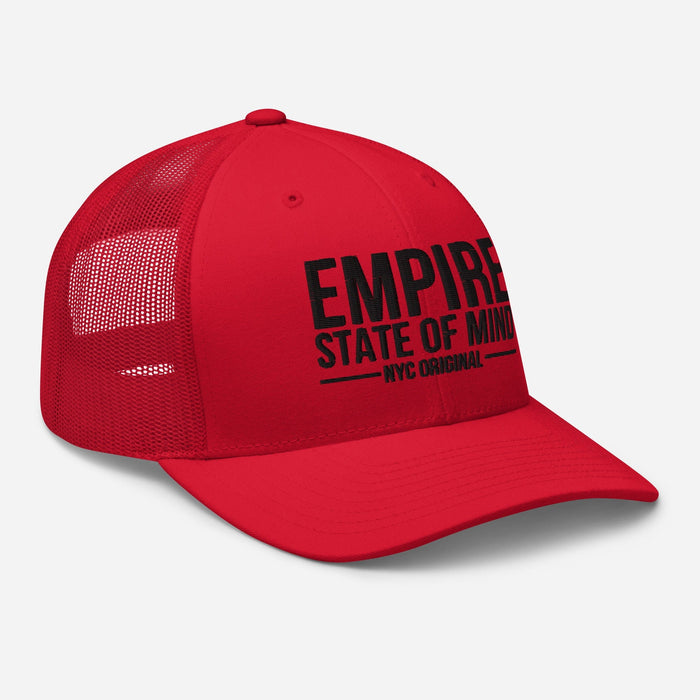 Empire State of Mind New York City  Embroidered Trucker Cap Classic Mesh-Back Hat NYC Gift Idea