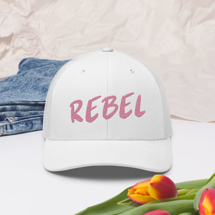 Rebel Spirit Trucker Cap - Trendy Mesh-Back Hat for Bold Style & Comfort Great Gift Racing Motorcycle Rock Band