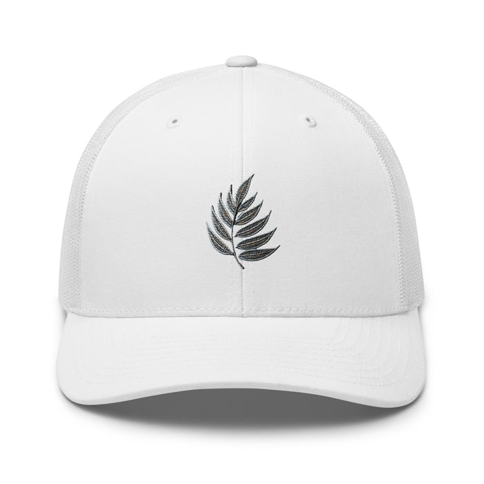 Nature Botanical Embroidered Leaf Trucker Cap: Comfortable & Classic Mesh Back Great Gift Idea