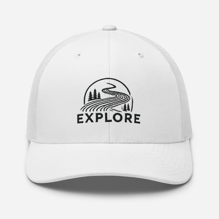 Get Out and Explore More Embroidered Great Outdoors Trucker Cap Camping Hiking Wildlife Adventure