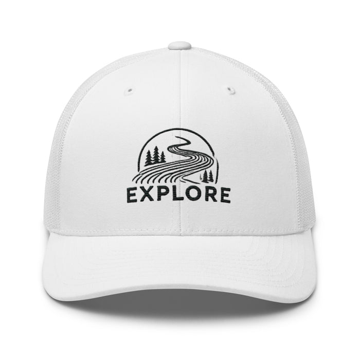 Get Out and Explore More Embroidered Great Outdoors Trucker Cap Camping Hiking Wildlife Adventure