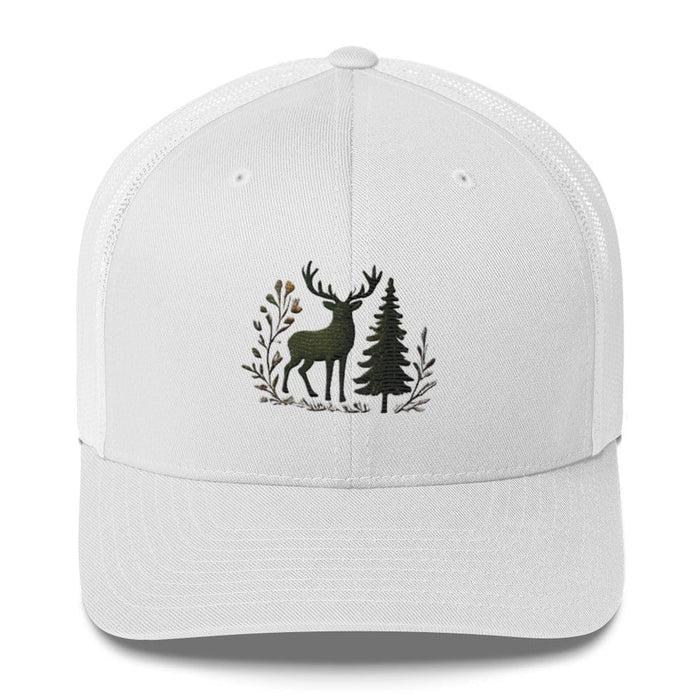 Embroidered Wildlife Deer Trucker Cap Nature Inspired Great Gift Idea Holiday Christmas Wildlife