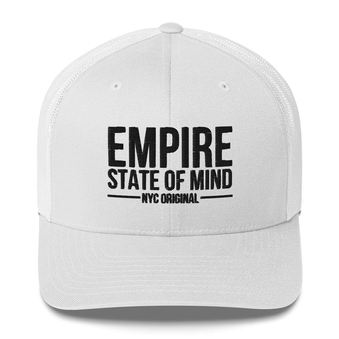 Empire State of Mind New York City  Embroidered Trucker Cap Classic Mesh-Back Hat NYC Gift Idea