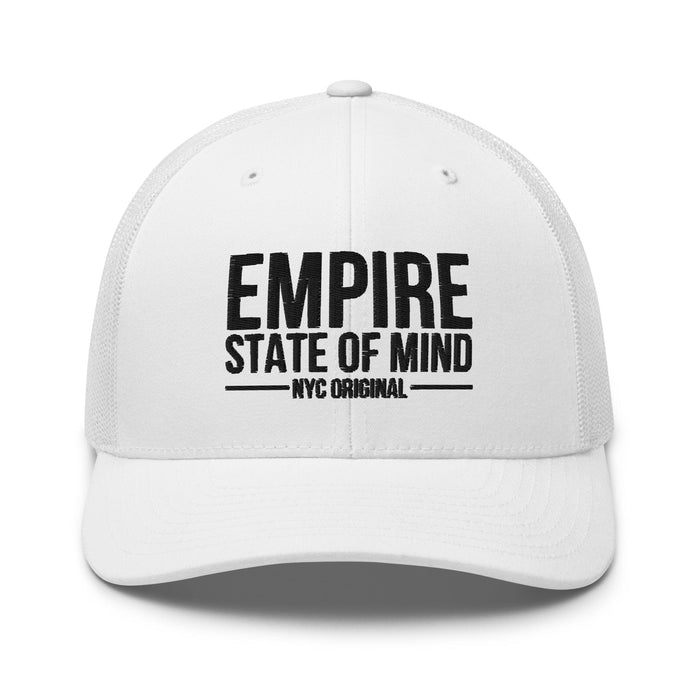 Empire State of Mind New York City  Embroidered Trucker Cap Classic Mesh-Back Hat NYC Gift Idea