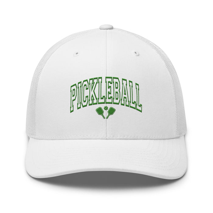 Pickleball Embroidered Trucker Cap Classic Six-Panel Mesh Back Hat Pickleball Hat Sports Hat Mens Hat Womens Hat