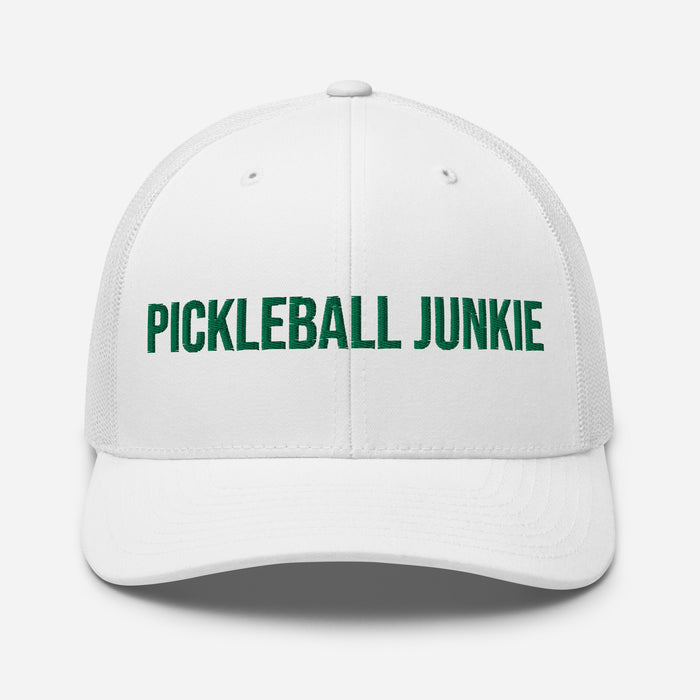 Pickleball Junkie Embroidered Trucker Cap Classic Six-Panel Mesh Back Hat