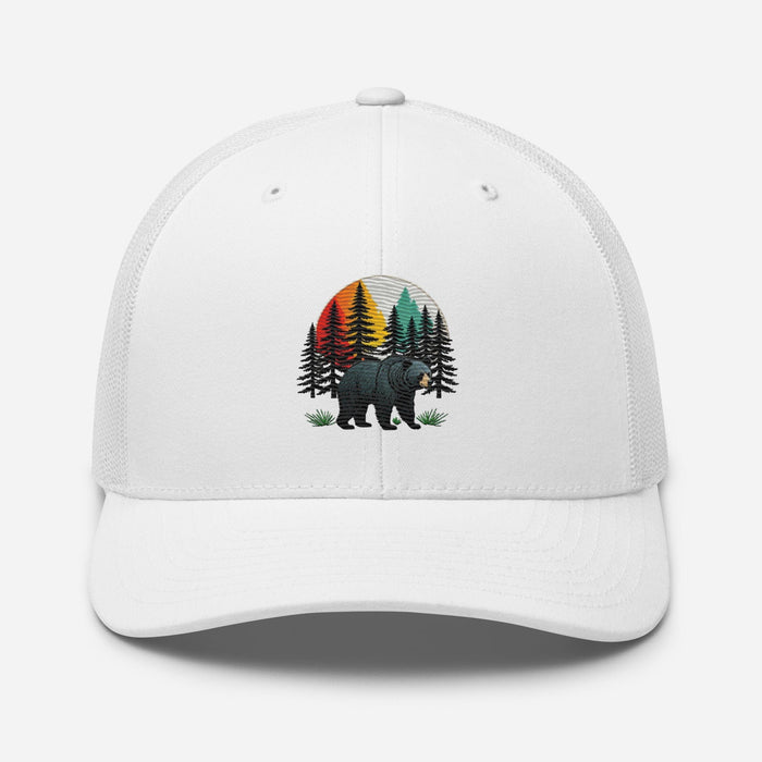 Forest Guardian Black Bear Trucker Cap Adjustable Mesh Back, Mid-Profile Design Great Gift Idea Womens Hat Mens Hat