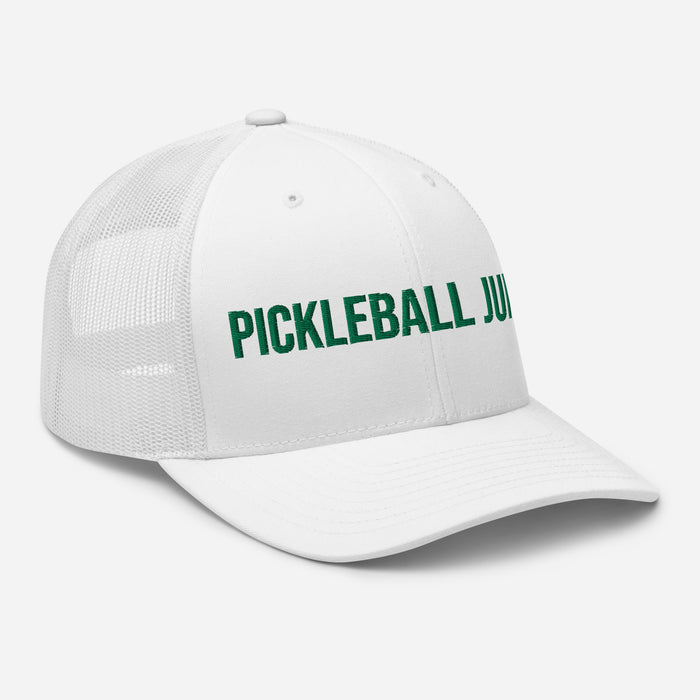 Pickleball Junkie Embroidered Trucker Cap Classic Six-Panel Mesh Back Hat