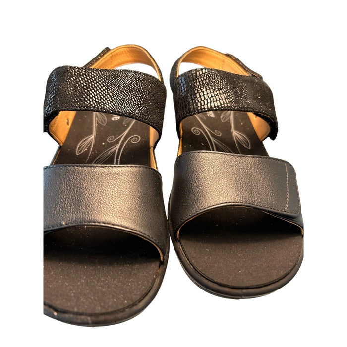 Revere Revere Como Women's Sandals – Luxurious Leather, Ergonomic Arch Support, SZ 8 W