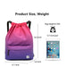 Risefit Risefit Waterproof Drawstring Bag, Drawstring Backpack, Gym Bag,